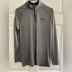 Under Armour Gray Light Weight Half Zip Shirt Men’s